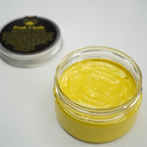 Yellow Canary Metallic Paste  for texture, paint, wash, glaze. Use for all DIY, furniture, hobbies, crafts home décor projects by Posh Chalk