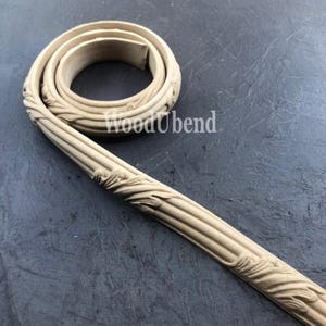 Acanthus Leaf Bendable Wood Trim, Furniture Moulding (2-Pack)