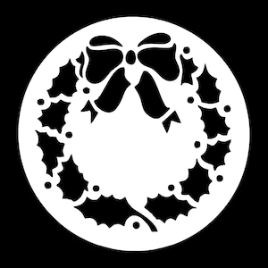 Posh Holly Stencil by Posh Chalk - Christmas Stencil
