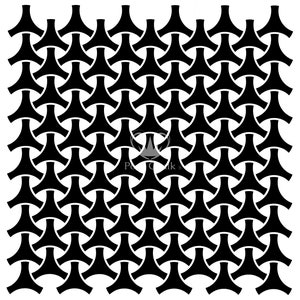 Geo Weave Stencil by Posh Chalk -  Unique Stencil Design - for walls, floors, crafts, furniture, & DIY projects Reusable Stencil - 19 x 19"