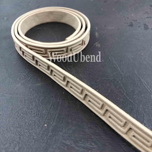 Greek Meandros Trim | Pack of 2 | TR730.1 | Heat bendable molding trim for home interior, furniture, and  wood working projects.