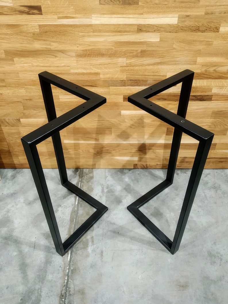 Metal Dining Table Legs 28x28 set2. Modern table legs. Etsy