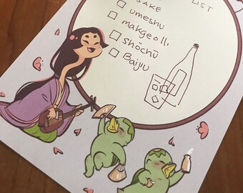 Memopads - Youkai Drinking Party