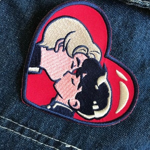 Iron-On Patches: Retro School BL Kiss