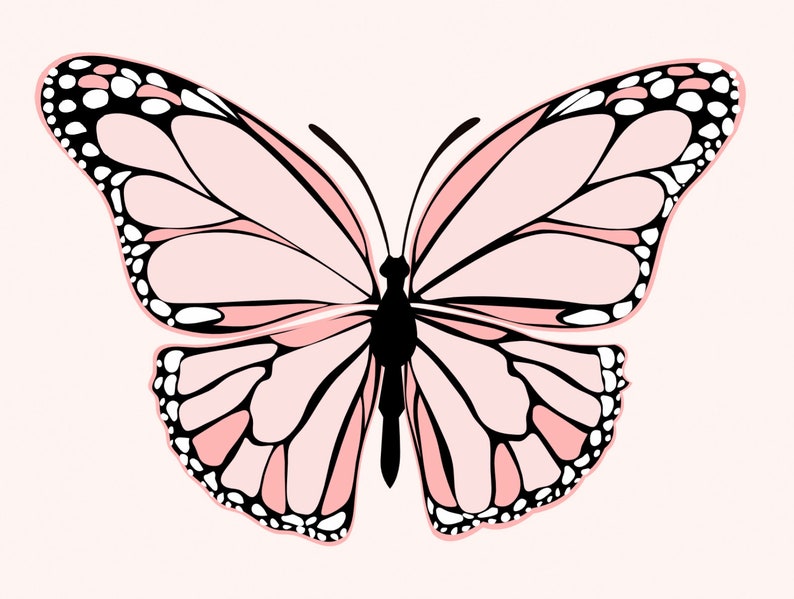 Download Full Wrap Pink Butterfly Starbucks Cold Cup SVG For Cricut ...