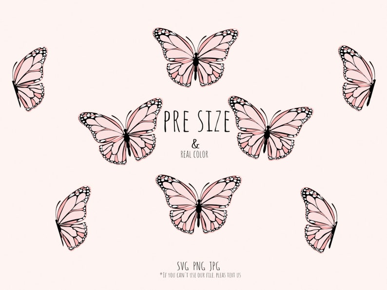 Full Wrap Pink Butterfly Starbucks Cold Cup SVG For Cricut ...