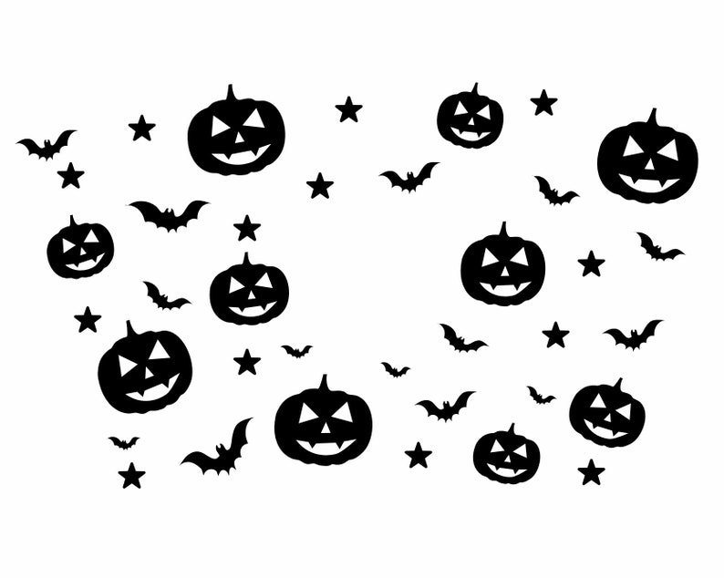 Download Full Wrap Halloween Starbucks SVG Cold Cup SVG For Cricut ...