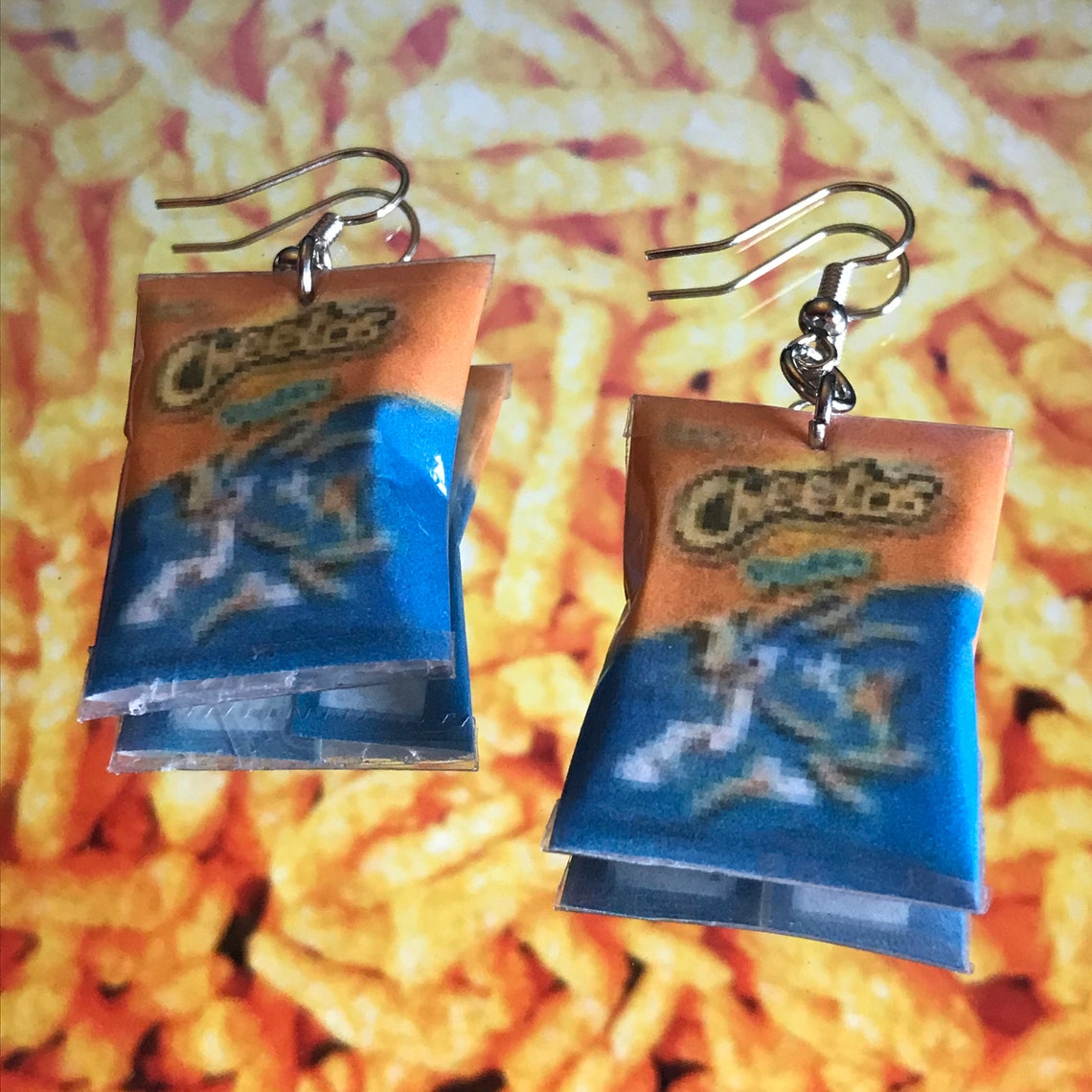 Chip bag earrings Etsy