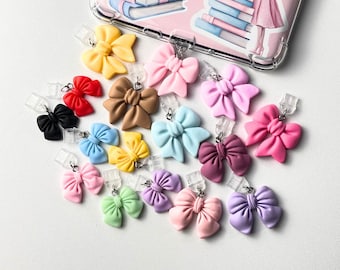 Bow Kindle or eReader Charm | Coquettish Dust Plug | USB-C, Micro-SD, Lightning