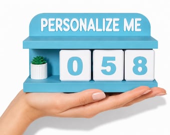 Customizable Tracker | Habit, Reading, Goal, Event Counter | Personalized Desk Decor