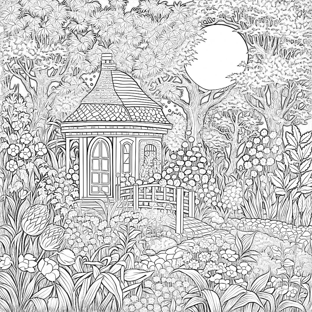 garden-coloring-pages-for-adult-20-pages-in-one-pdf-etsy