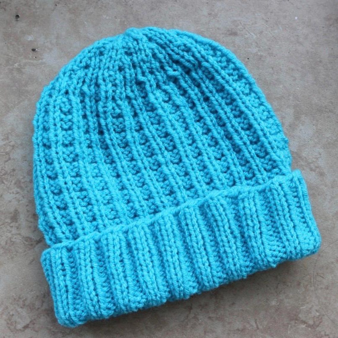 The Bumpy Rib Hat Knitting Pattern - Etsy