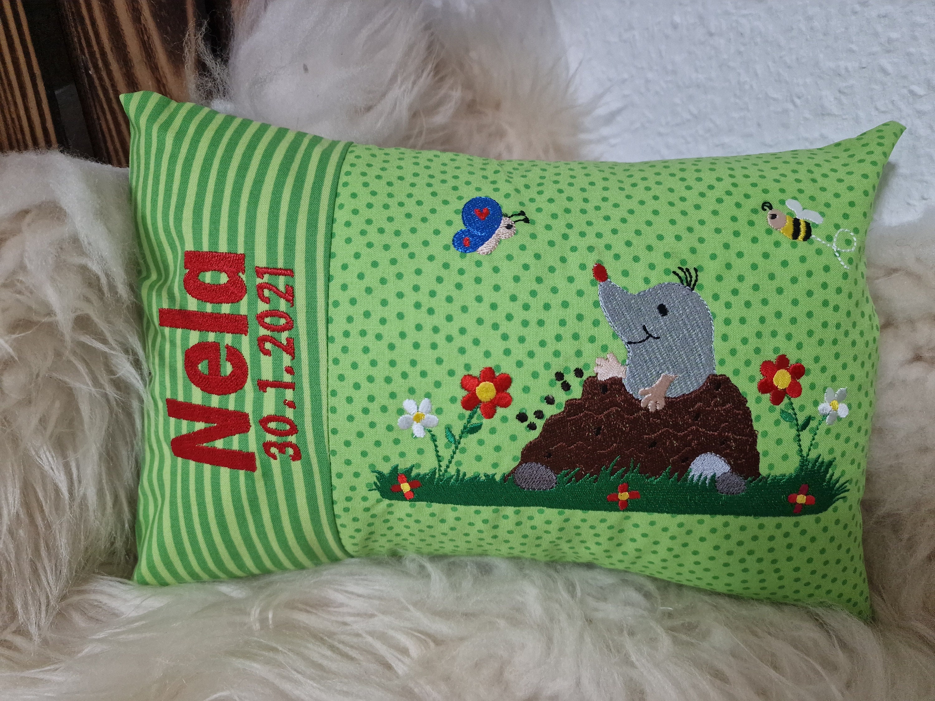 Dekokissen Der Kleine Maulwurf Und Sommer 25x25 Cm, Produktbild-Vorschau 9
