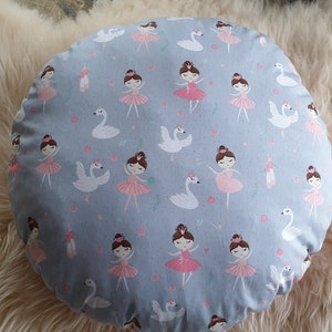 Bodenkissen Kindersitzkissen Sitzkissen Ballerina Schwan W1386