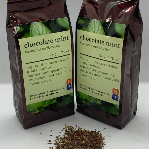 Chocolate Mint Rooibos Tea blend