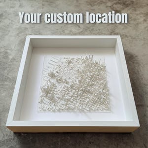 Mapa 3D personalizado (M) / Topografía y ciudad / Personalizado