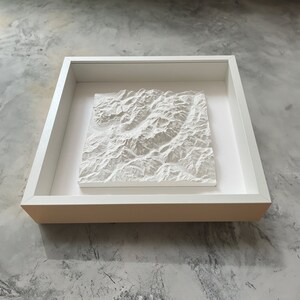 Mont Blanc 3D Topografische Karte | Frankreich Berg Relief