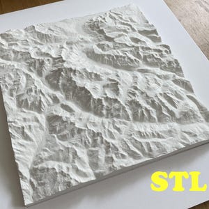 Mont Blanc (.STL) - Francia - Italia / Modelo topográfico 3D / archivo digital