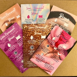 25 SPMU BROWS Behandlung Nachsorge Karten-Auch erhältlich: Lip Filler.Botox. Microneedling. Lip Blush.Anti-Falten. chemisches Peeling, Hautpflege