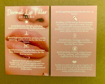 25 Aftercare / Business Cards GLOSSY LIP FILLER Also available: Botox.Anti-wrinkle. Brows & Lip Blush. Fat Dissolve. chemical peel Jaw Cheek