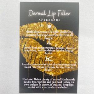 Digitaler Download von Dermal Lip Filler Visitenkarten.