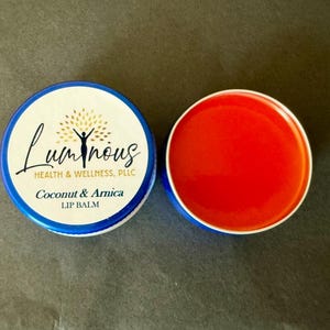 ARNICA BALM (Blue Container) Personalised/ Branded Arnica & Coconut Aftercare / Post Treatment Balms. Soothes Bruising and Swelling