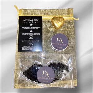15 LIP FILLER l Aftercare bags - JUST Arnica Balm and Aftercare Card - post treatment client goody bag