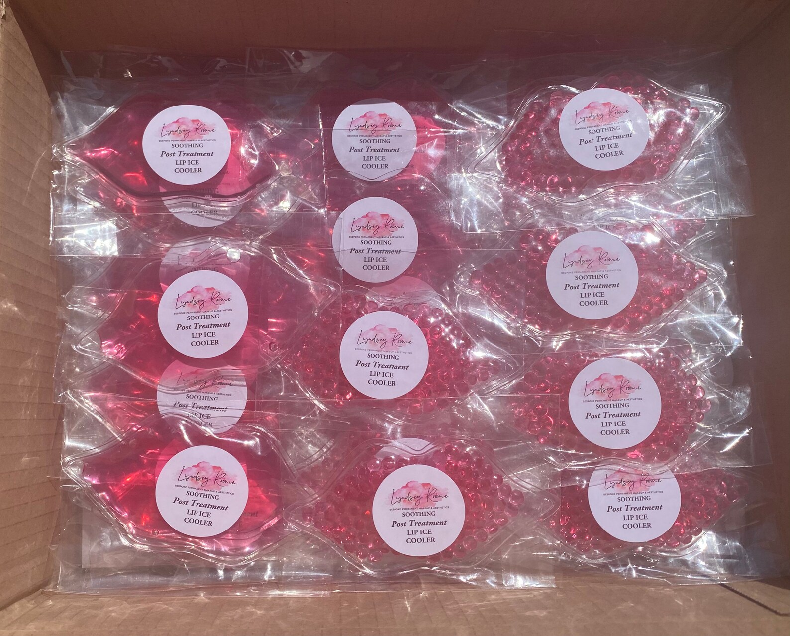 25 Logo Branded Soothing Lip Ice Pack CoolerPost Treatment Etsy