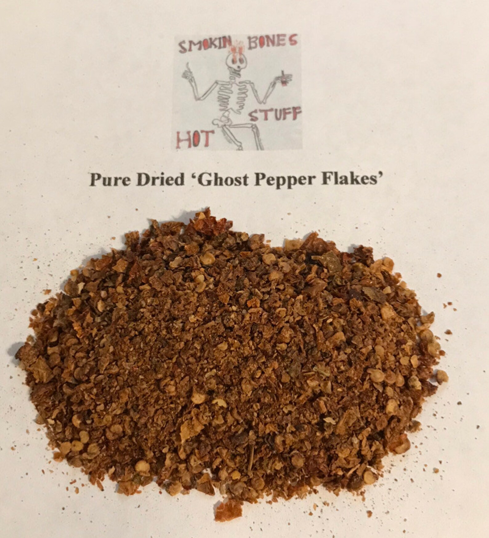 Pure 'Ghost Pepper Flakes' 7 grams 1/4 oz bag or 14 Etsy
