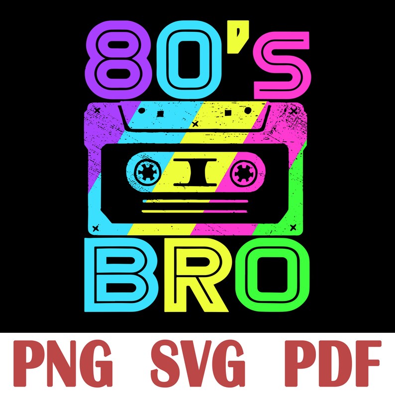 80's 90's Party svg 80's pro retro 80's | Etsy