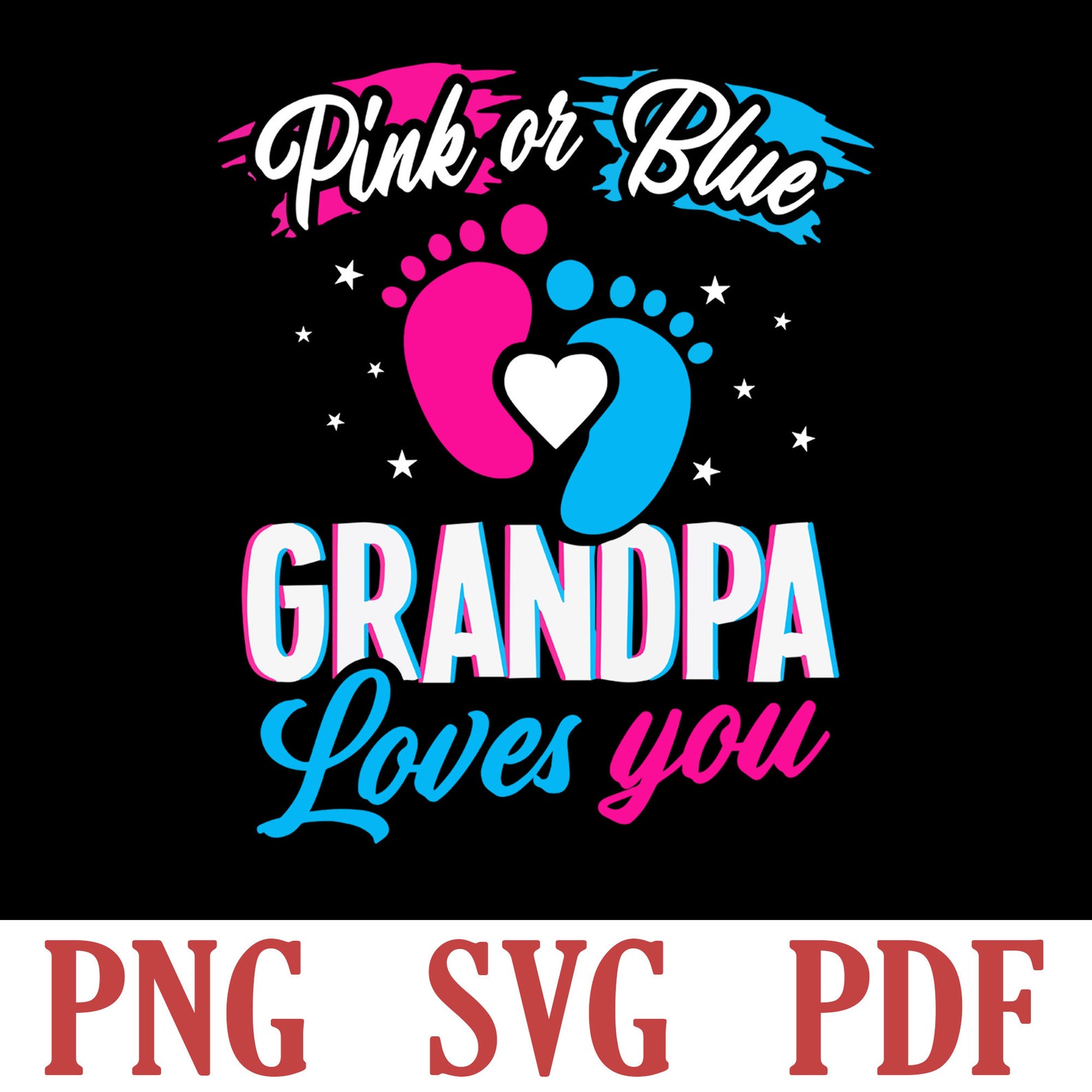 Download Pink or Blue Grandma Loves You Svg Grandpa Loves You Svg ...