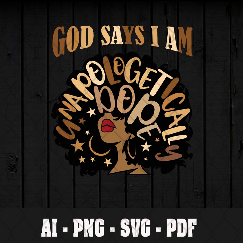 Download God Says I Am svg African American Black Queen svg Black ...