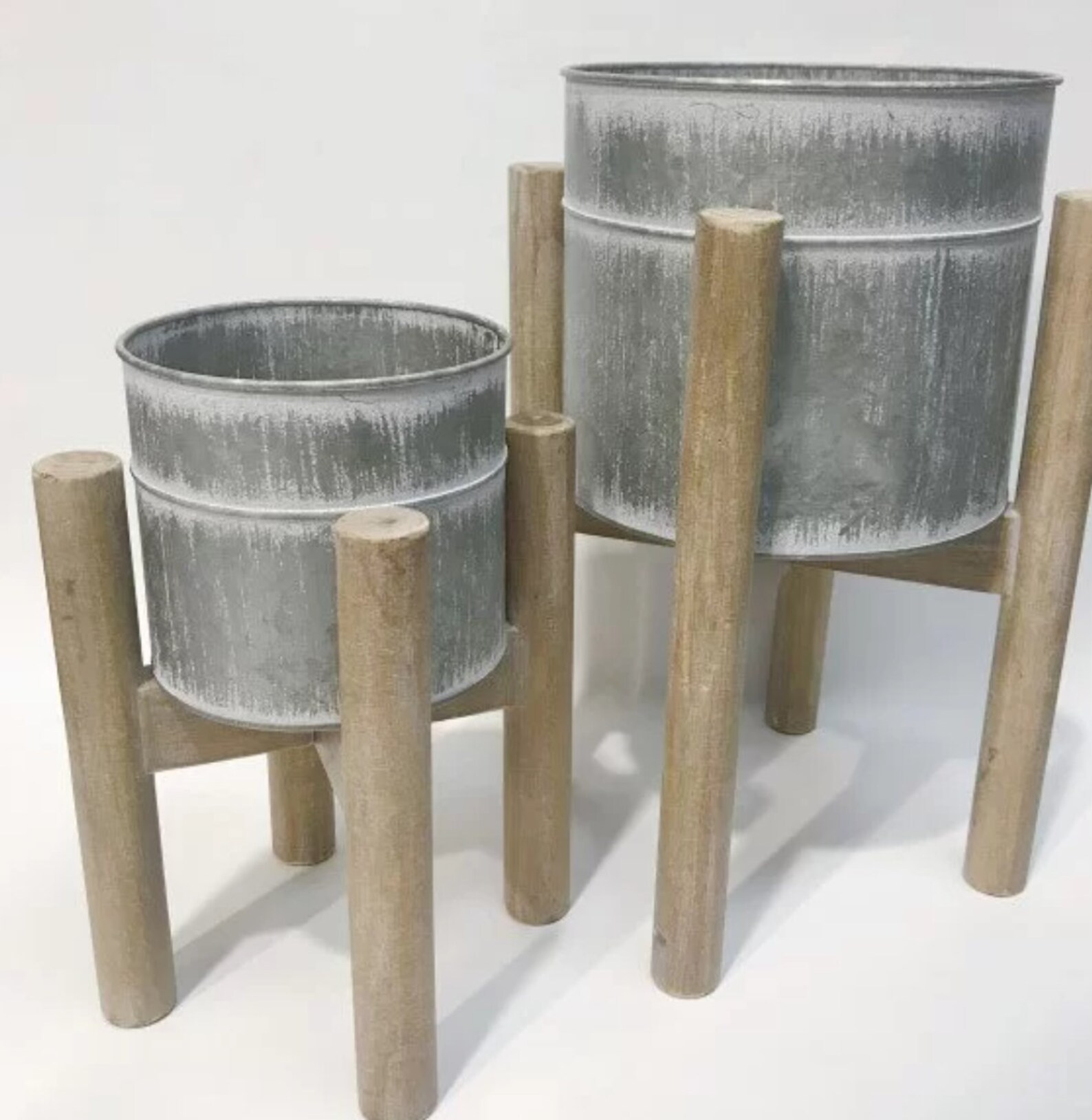 Large Flower and Plant Stand on Legs set of 2 Etsy