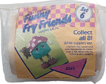 その他 McDonald's Fry Kids Happy Meal Zzz's Mcfry・vintage Mcdonald Funny Fry Friends - Etsy