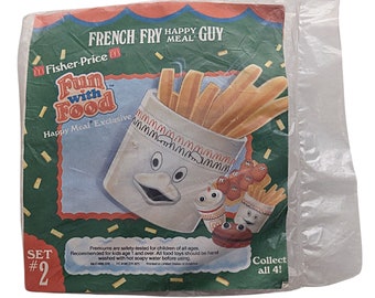 French Fry Guy・Vintage McDonalds Toy & Stickers