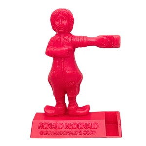 1981 Ronald McDonald Pencil Holder Vintage Happy Meal Promo