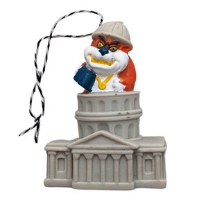 P. CAT at US Capitol Ornament・Upcycled Capitol Critters Toy