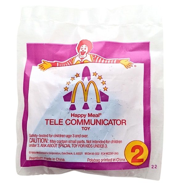 Tele Communicator・Vintage McDonald's Space Rescue Toy