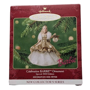 Celebration Barbie Ornament Vintage 2000 Hallmark Keepsake