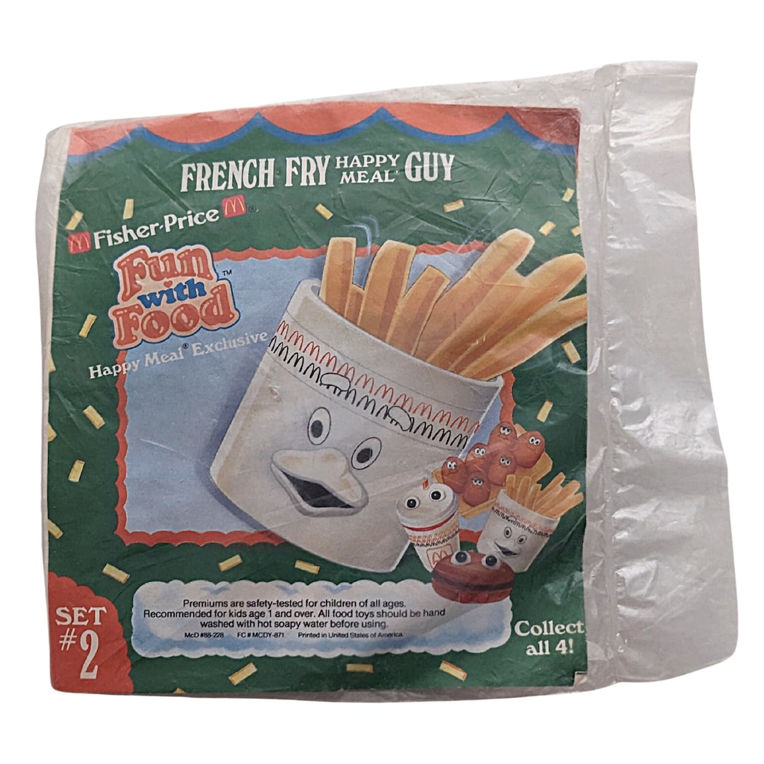 French Fry Guy・vintage Mcdonalds Toy & Stickers - Etsy