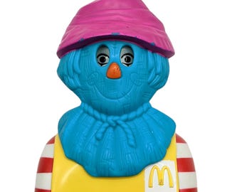 Ronald Halloween Scarecrow Mask Vintage McDonalds Toy