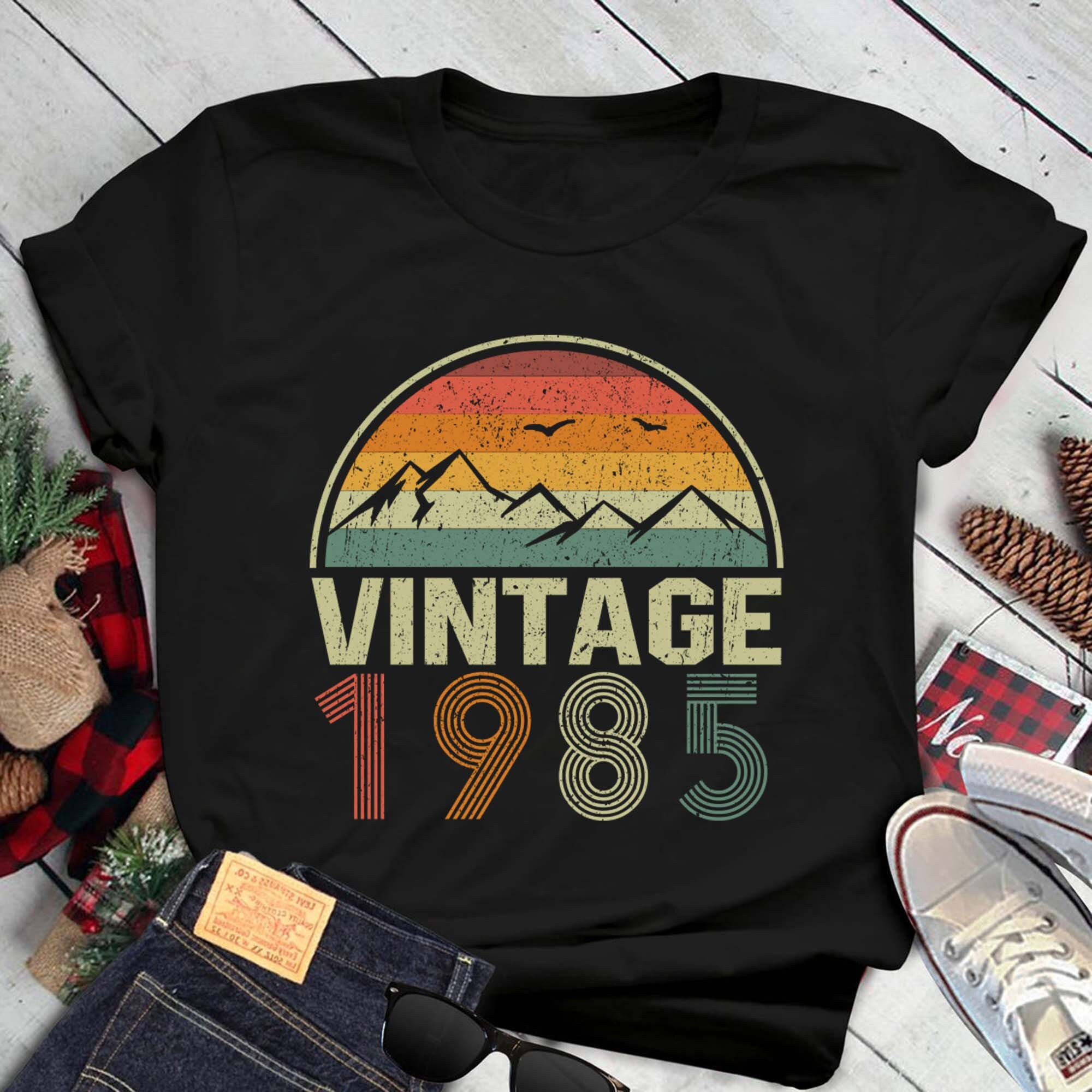 Jahrgang 1985 Shirt 1985 Shirt 1985 Tshirt 1985 Geburtstag Etsy