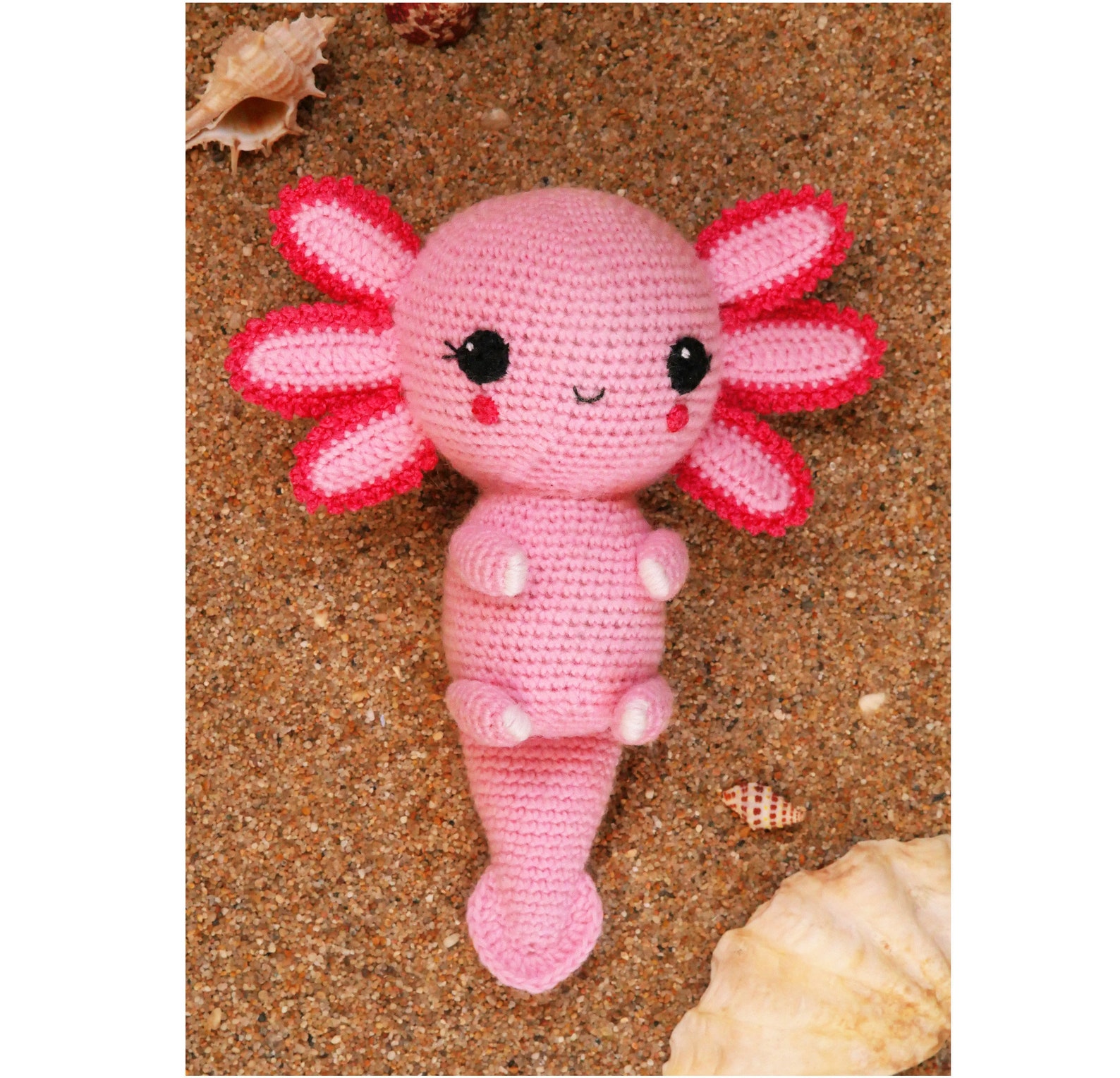Axolotl Plush Crochet Pattern Etsy
