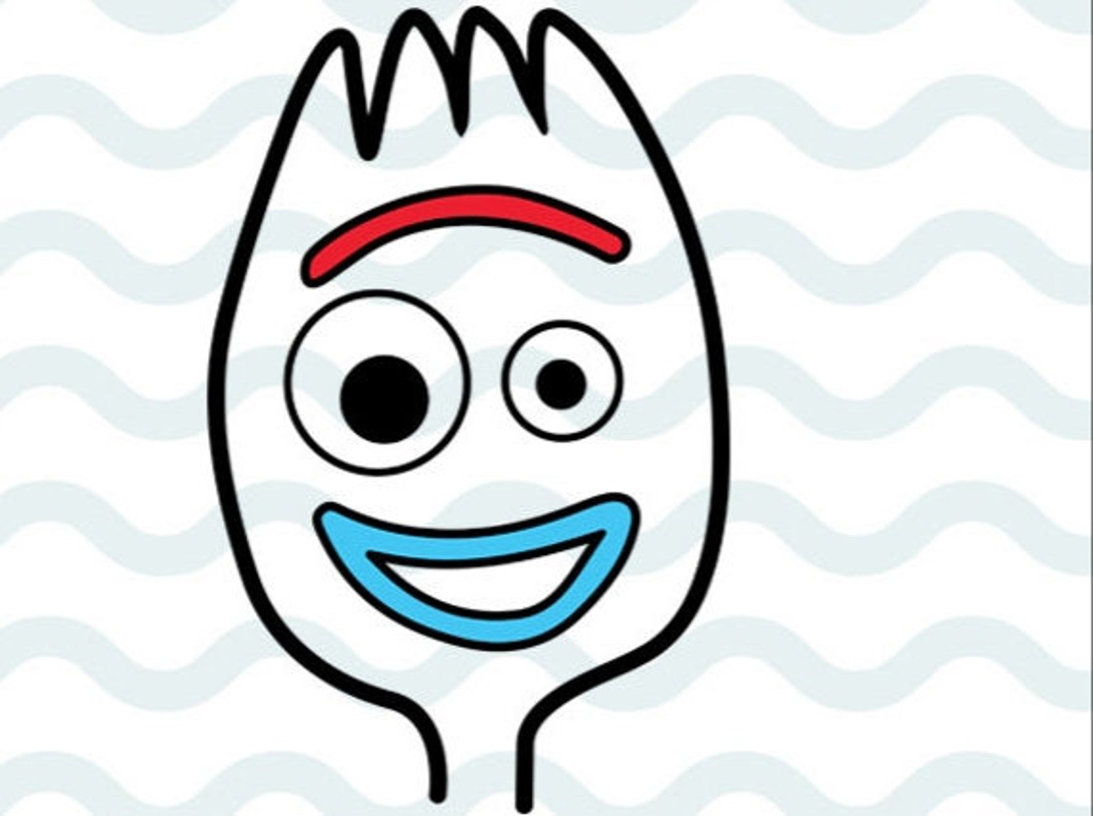 Forky toy story svg forky face svg instant download funny | Etsy
