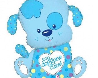 33” too doggone cute large Mylar foil balloon. Party supply