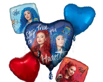 Disney descendants the rise of red 5 pcs. Mylar balloons