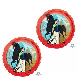 2-Disney mulan mylar foil balloons party Supply Decoration