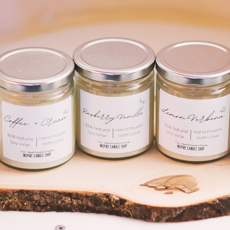 Coffee and Cream Scented Candle Coffee Candle Soy Wax Candle Best Friend Gift Inspire Candle Shop Clean Candle