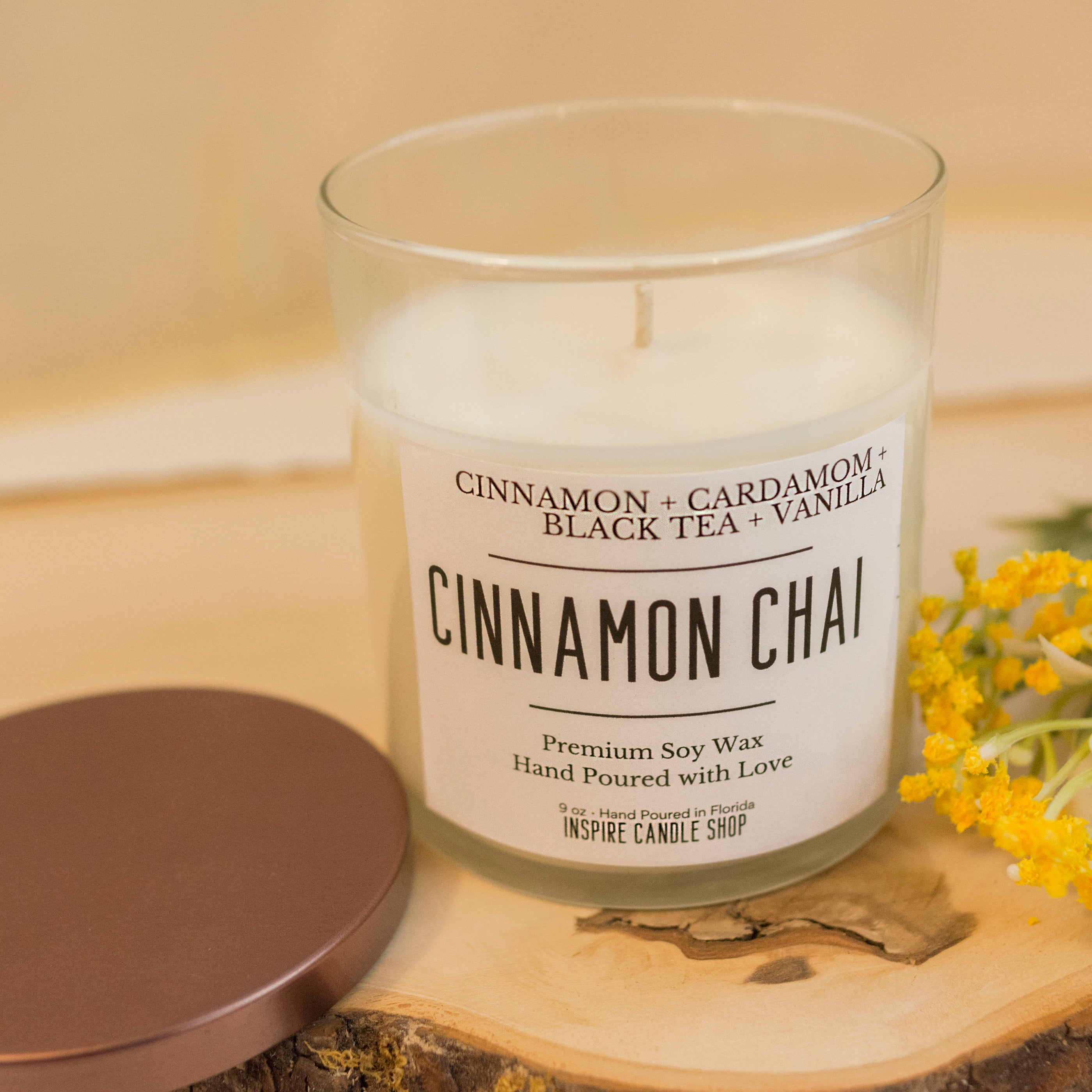 Cinnamon Chai Scented Soy Candle // Clean Candle // Fall Etsy