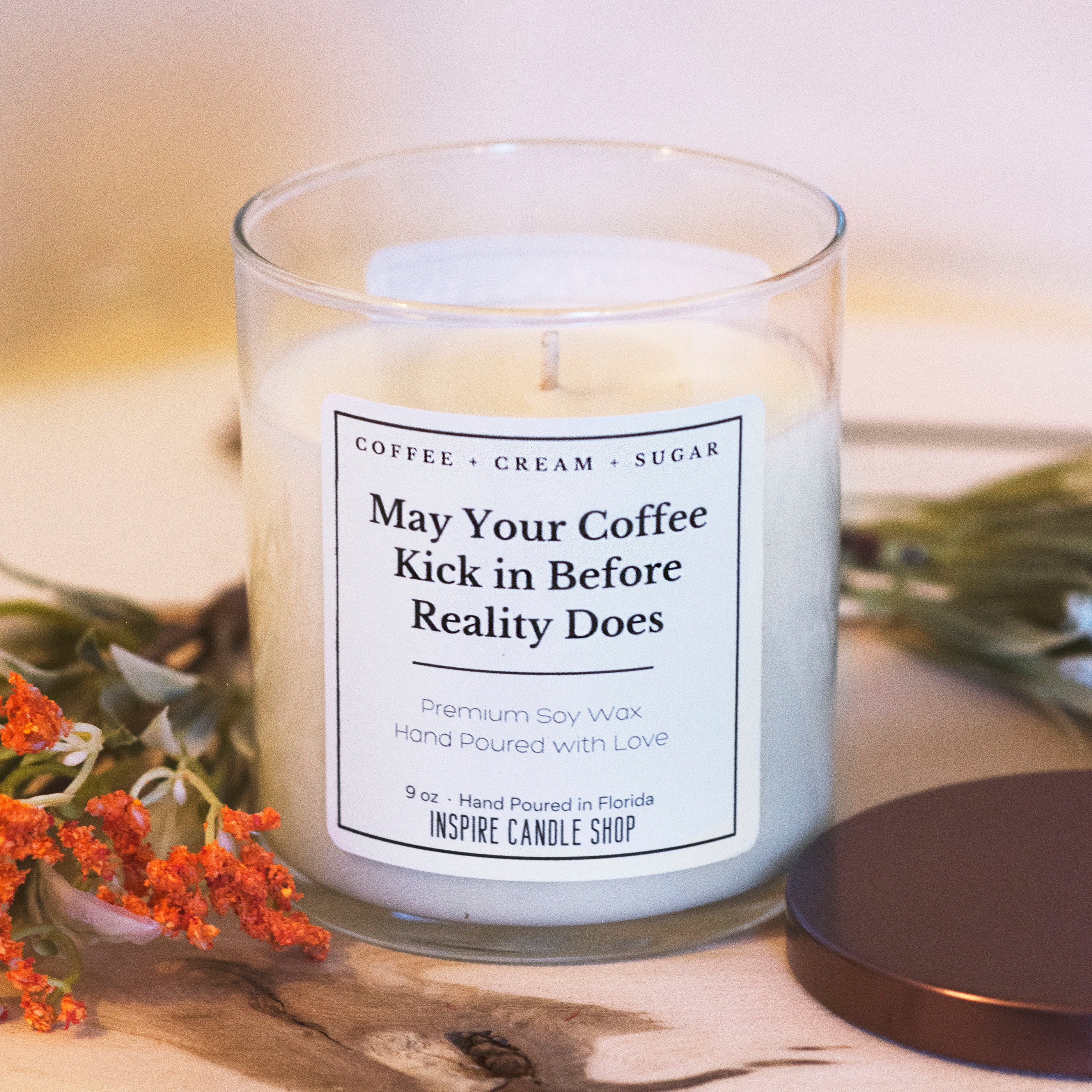 COFFEE SCENTED CANDLE // Scented Soy Candle // Coffee Lover Etsy